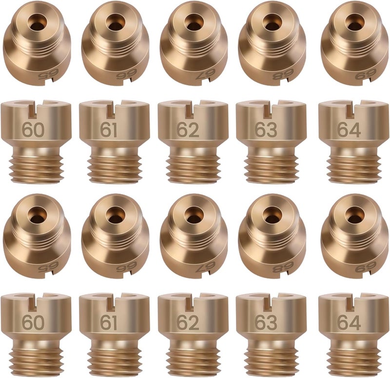 Ciuouient Carburetor Main Jets Kit Compatible with Holley Style Carburetors (2 each 60-61-62-63-64-65-66-67-68-69) - Image 1